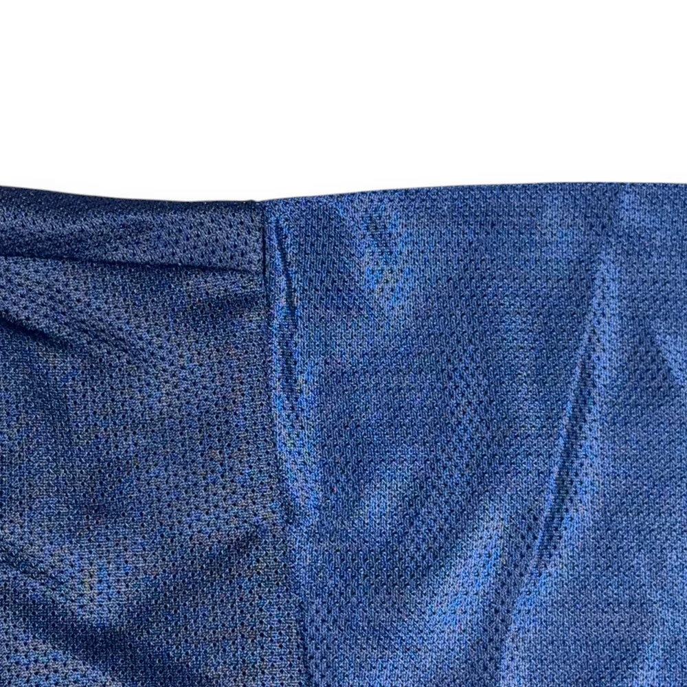 Vintage Mossimo Shirt Adult MEDIUM Blue Polyester Snap Up Mesh Surfer USA 90s - Picture 6 of 8